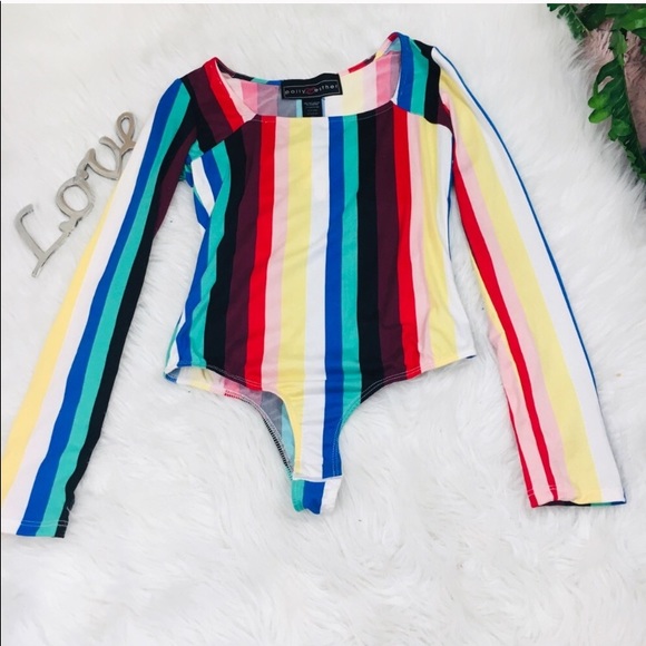 NWT RUE 21 BODYSUIT NEW MULTIPLE COLOR SIZE MEDIUM - Picture 3 of 7